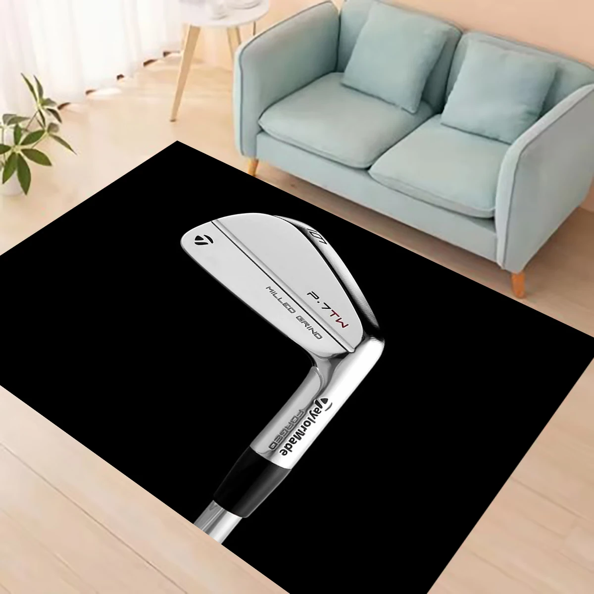 Фото Ковер с принтом высокой четкости для гольфа T-Taylormade, нескользящие ковры, мягкий ковер для гостиной, входной пол, домашний коврик, декор для прихожей №3