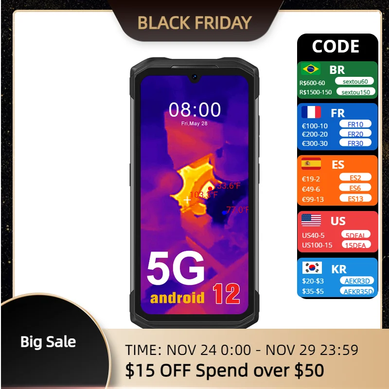 

A 8GB+256GB 6000mAh thermal imaging camera thermal camera 640x480 for thermal camera smartphone