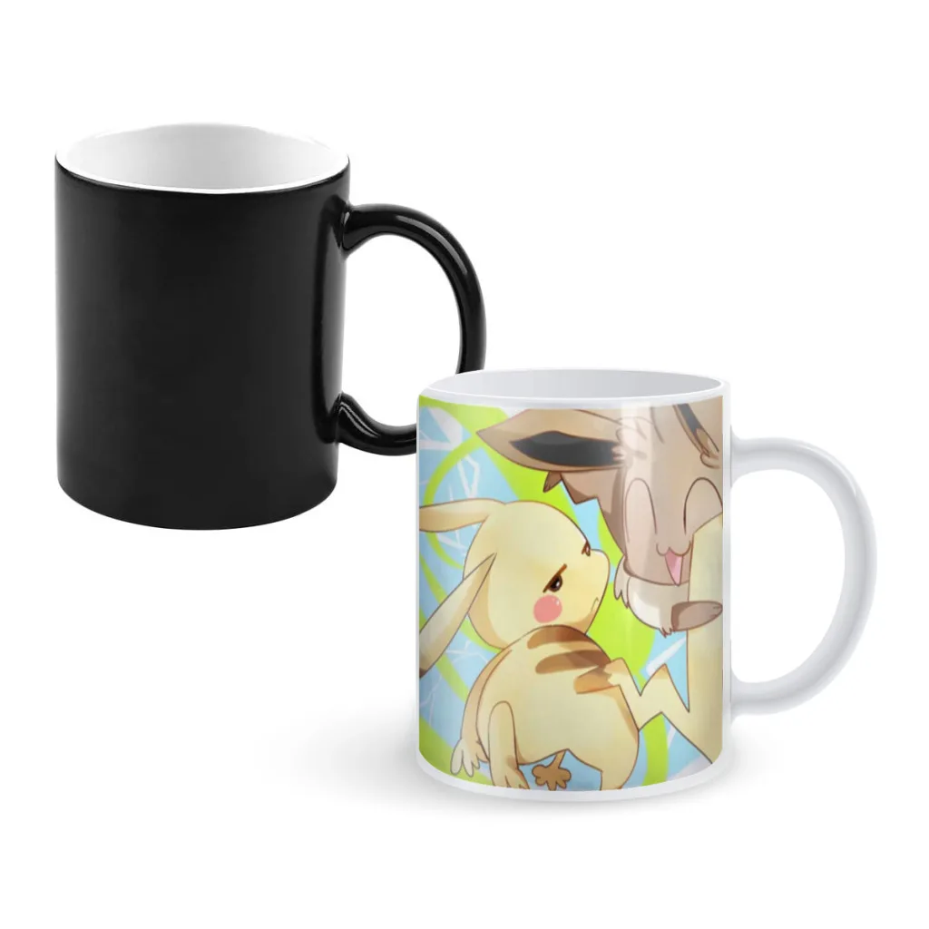 

Role-pikachu-vip 350ml One Piece Coffee Mugs And Mug Creative Color Change Tea Cup Ceramic Milk Cups Novelty Gifts