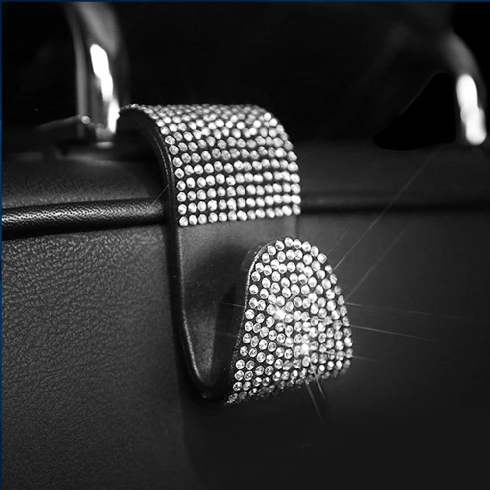 

Parts Hooks 2pcs Accessories Bling Car For Bag Grocery Holder Hanger Hooks Durable