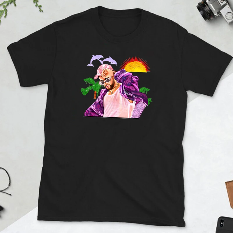 

Летние футболки с коротким рукавом в стиле хип-хоп с принтом плохого кролика, мужские и женские футболки, мультяшная футболка унисекс с графическим рисунком, хипстерские футболки