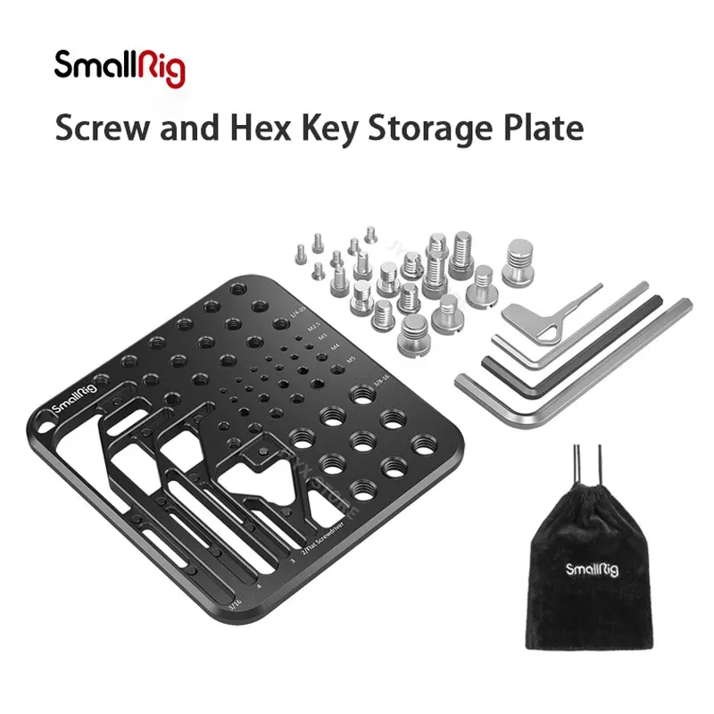 Пластина для хранения винтов и шестигранных ключей SmallRig с винтами 1/4 дюйма 3/8