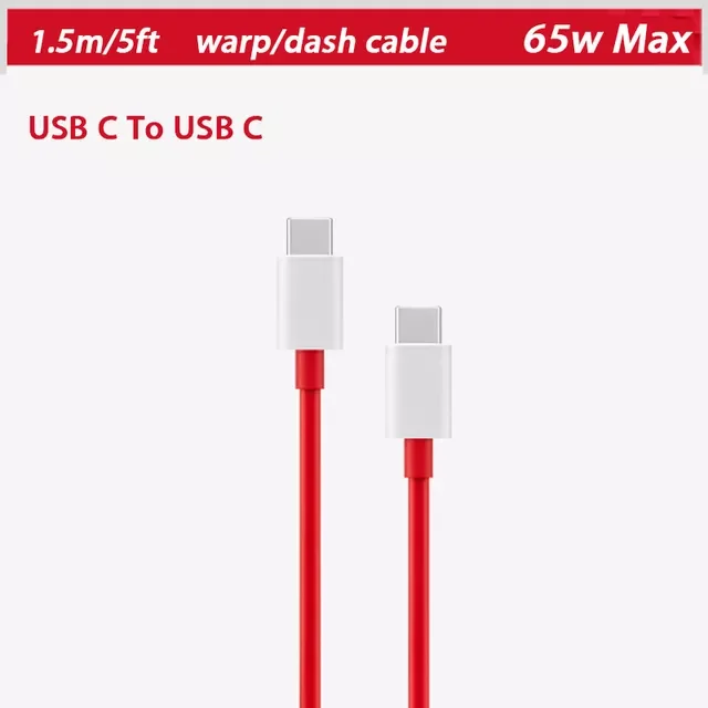 

9 9R N10 CE 2 5G Original Warp Charge Type-C Dash Cable 6A Fast Charge One Plus 10 Pro 9RT 8 7Pro 7t 7 T 6t Supervooc