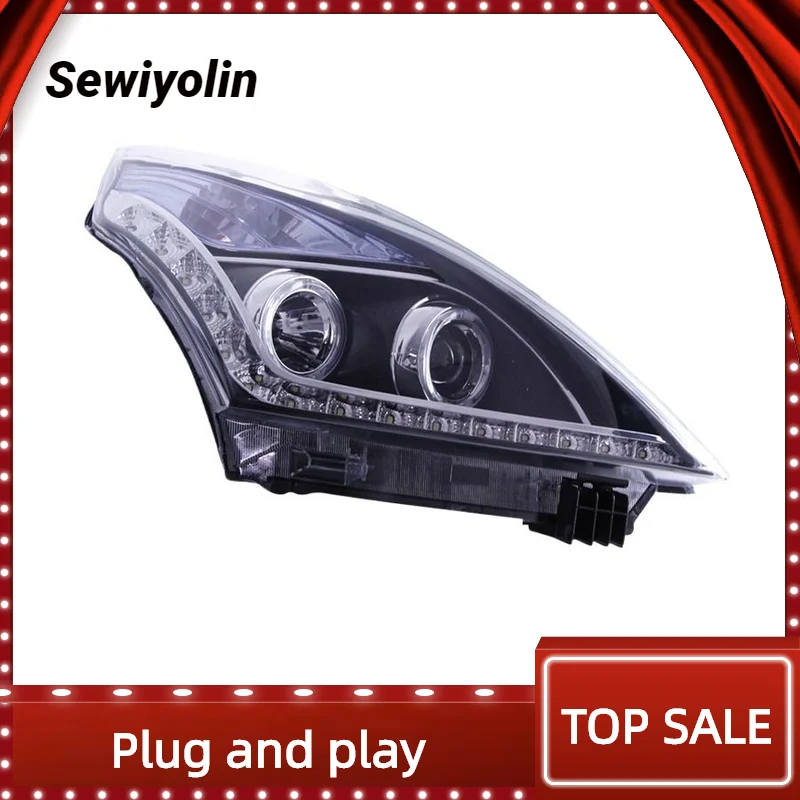 

For Nissan TEANA 2008-2012 Headlight Assembly Modification LED Daytime Running Light Angel Eye Bifocal Lens Xenon