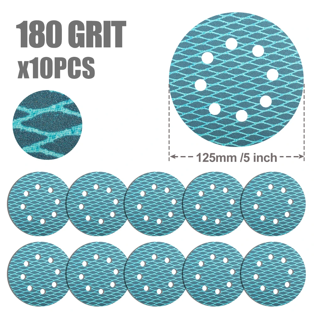

CMCP 5-дюймовая (125 мм) орбитальная шлифовальная машина ромбовидной формы, наждачная бумага, шлифовальный диск, зернистость 60–400, 8 отверстий, подушечки с крючками и петлями, абразивные инструменты