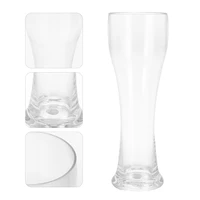 1pc cup glass beer cup clear bar cup multi purpose water cup for shop home