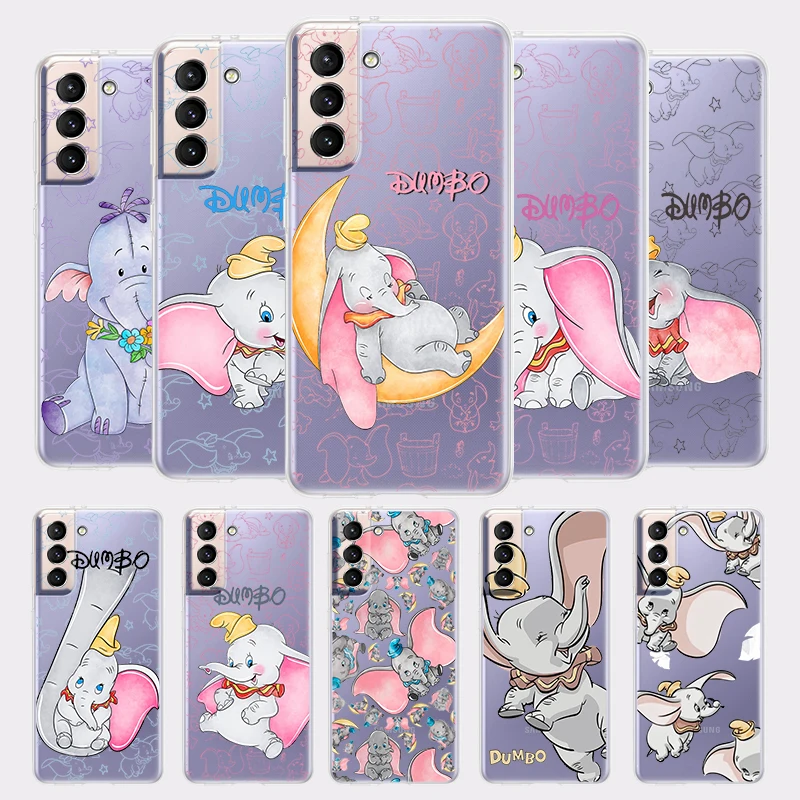 

Dumbo Cute Cartoon For Samsung Galaxy S23 S22 S21 S20 Ultra Plus Pro S10 S9 S8 S7 4G 5G Soft Transparent Phone Case Coque Capa