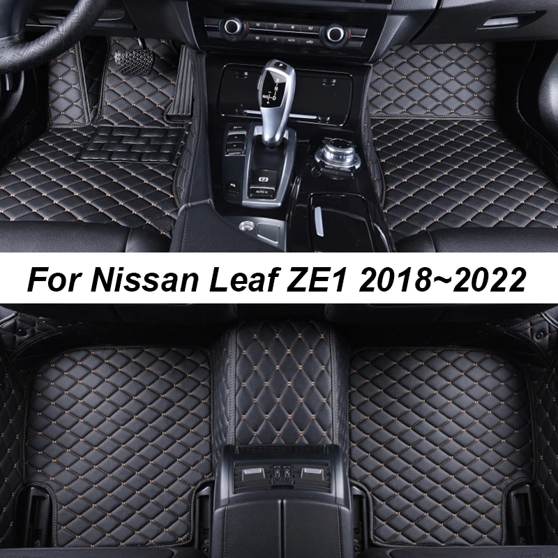 

Автомобильные коврики для Nissan Leaf ZE1 2018 2019 2020 2021 2022, автомобильные аксессуары для интерьера, кожаные коврики, коврики, подкладки для ног
