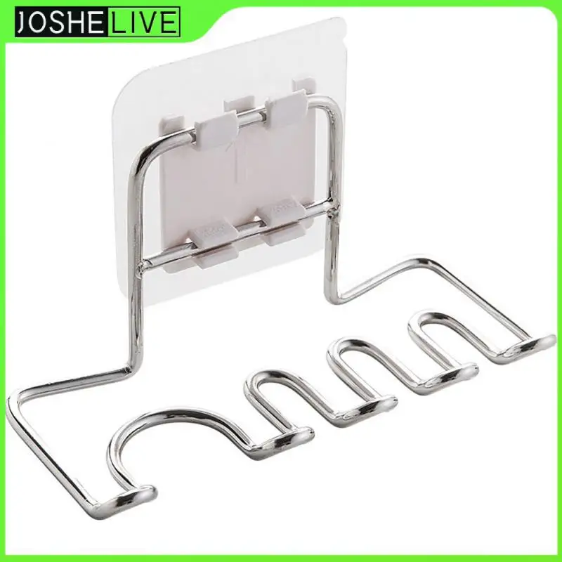 

No Trace Stainless Steel Storage Rack Multi-function Toothbrush Holder Multi-scene Use Razor Holder Creative