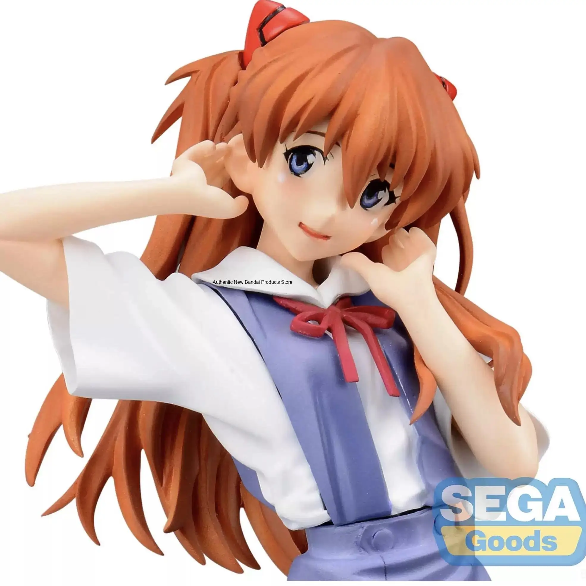 Фото Оригинальная фигурка SEGA XStellar Shin Seiki Evangelion Souryuu Аска Лэнгли, версия Seifuku Коллекционная фигурка-игрушка из ПВХ, модель куклы №1