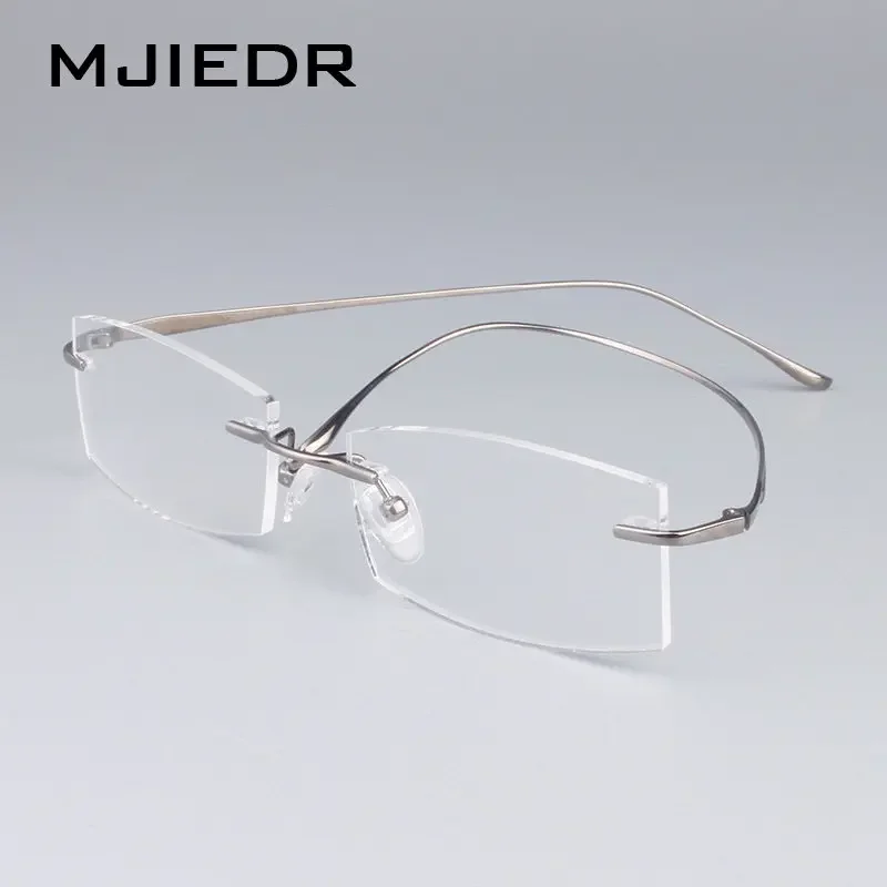 Ультралегкие удобные оптические очки без оправы из чистого титана оправа для