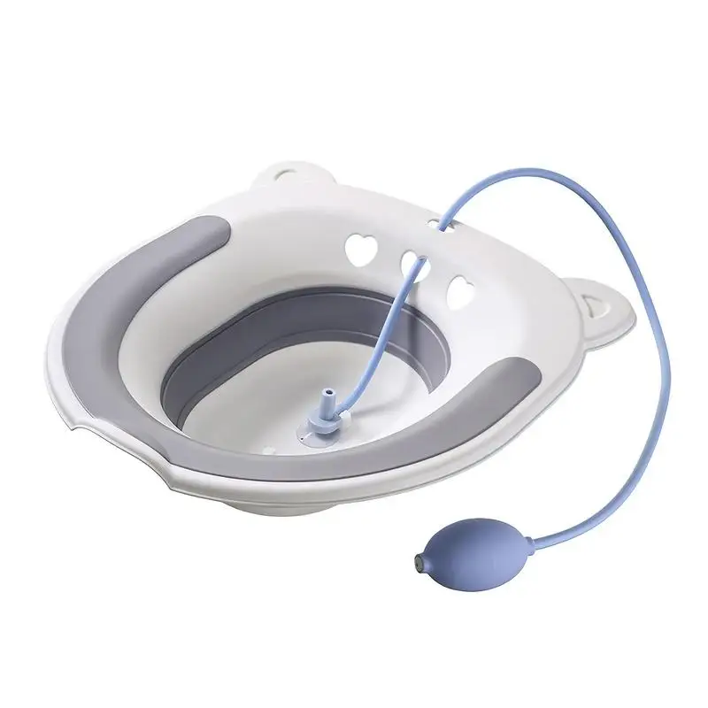 

Sitz Bath For Hemorrhoids Tub Basin Bidet Foldable Bathroom Cleansing Steam Seat For Cleaning Soothes Hemorrhoids Postpartum Car