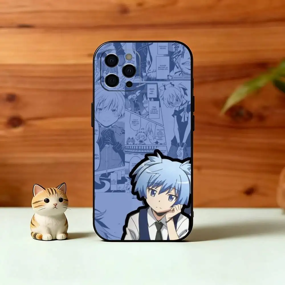 Фото Чехол для телефона Assassination Classroom Nagisa для iPhone 17, 16, 15, 14, 13, 12, 11 Plus, Pro Max и других моделей, мягкий черный чехол №2