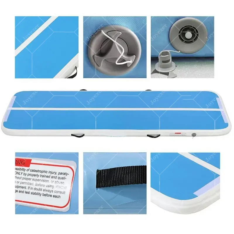 Профессиональный гимнастический коврик Airtrack 8 м с откидной спинкой