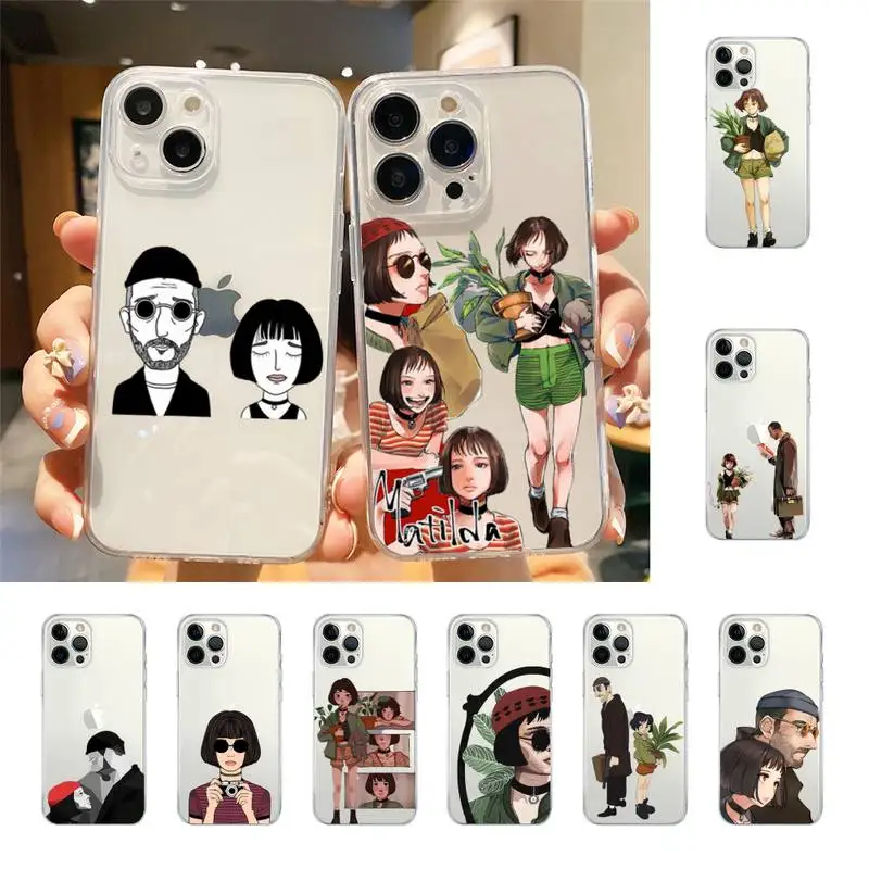 

Movie Killer Leon And Mathilda Professional Uncle Girl Phone Case For Iphone 7 8 Plus X Xr Xs 11 12 13 Se2020 Mini 14 Promax