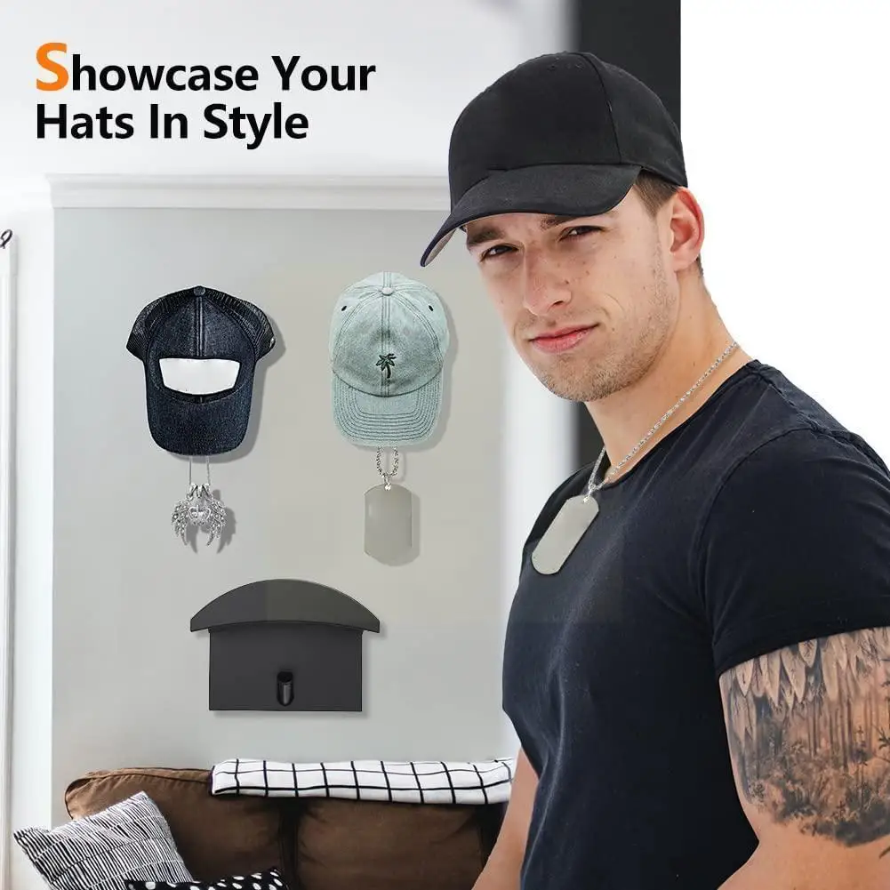 

Baseball Rack Hat Holder Rack Organizer Storage Hat Hooks Adhesive Hangers Hanging Caps Baseball Modern Organizer Rack D8V2