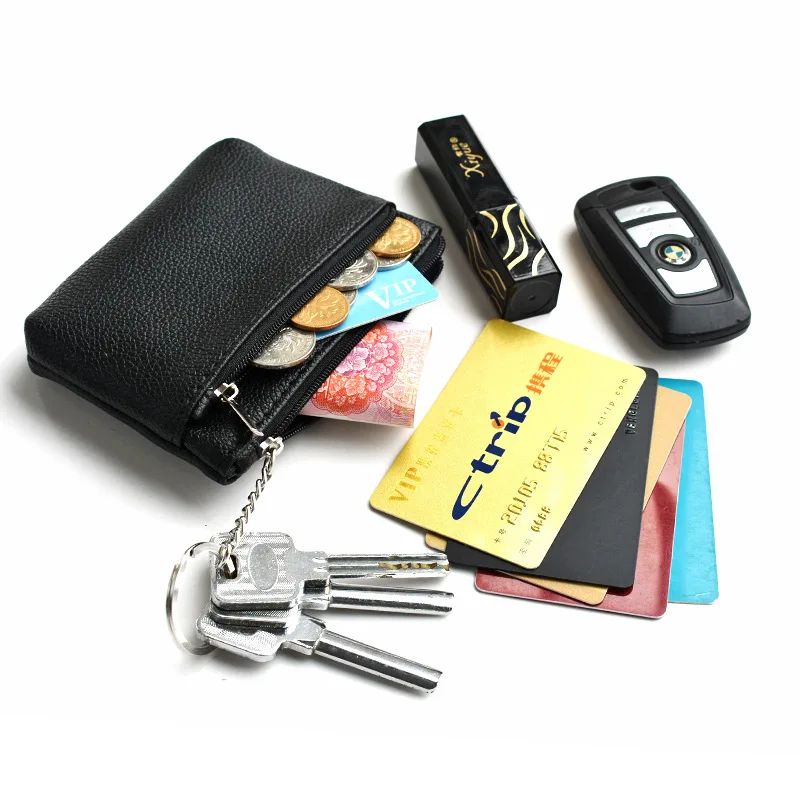 Brand New PU Leather Coin Purse Mini Change Purses Women's Wallets Card Holder Zipper Pouch Key Chain Pocket Kids Coin Pocket