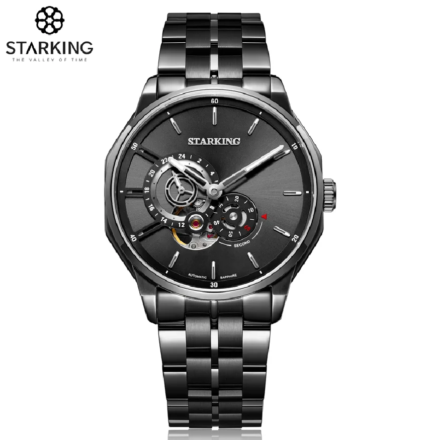 

STARKING Wacth For Men MIYOTA Automatic Watches 5ATM Waterproof New In Design Mechanical Wristwatch Luminous Steel Belt Clock