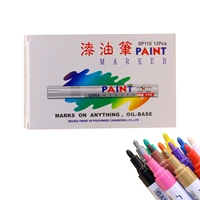 paint markers 12 pieces acrylic paint markers pens never fade quick dry and permanent works on rocks painting wood fabric canvas