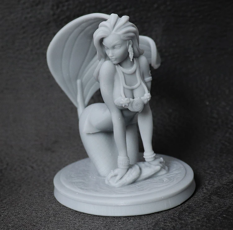 Набор моделей из смолы 60 мм фигурка русалки для девочек Неокрашенная без цвета |