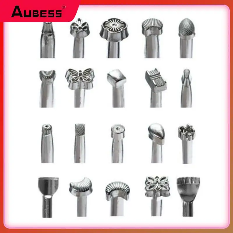 

Металлический Штамповочный Инструмент 20 шт., цветочный дизайн династии Тан, сделай сам, стемпер для овощей и кожи, набор для искусственной кожи