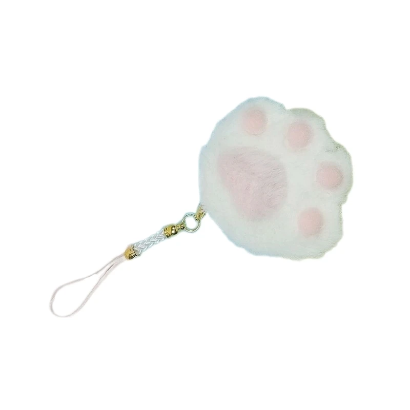 Подвеска в виде кошачьей лапы из фетра ремешок для телефона милое украшение