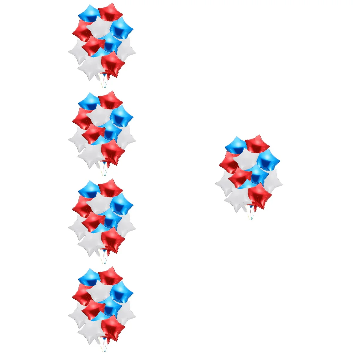 

60 PCS Red White Blue Balloons 4th of July Decoration Patriotic Party Star Balloons
