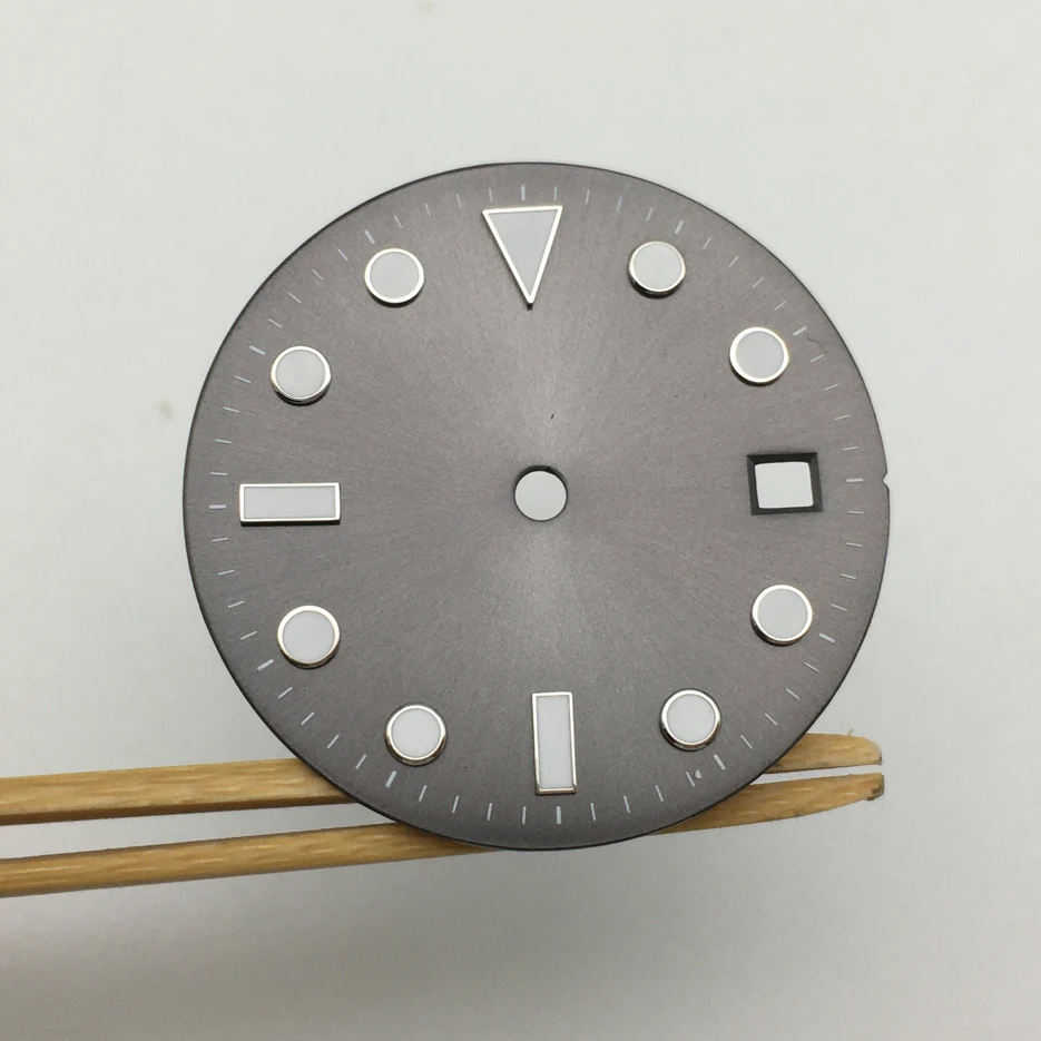 No Logo The 28.5mm Watch Dial  Replaces The Modified Dial Luminescent and Literally for NH35A Calibre CA6 Men Watch Accessories