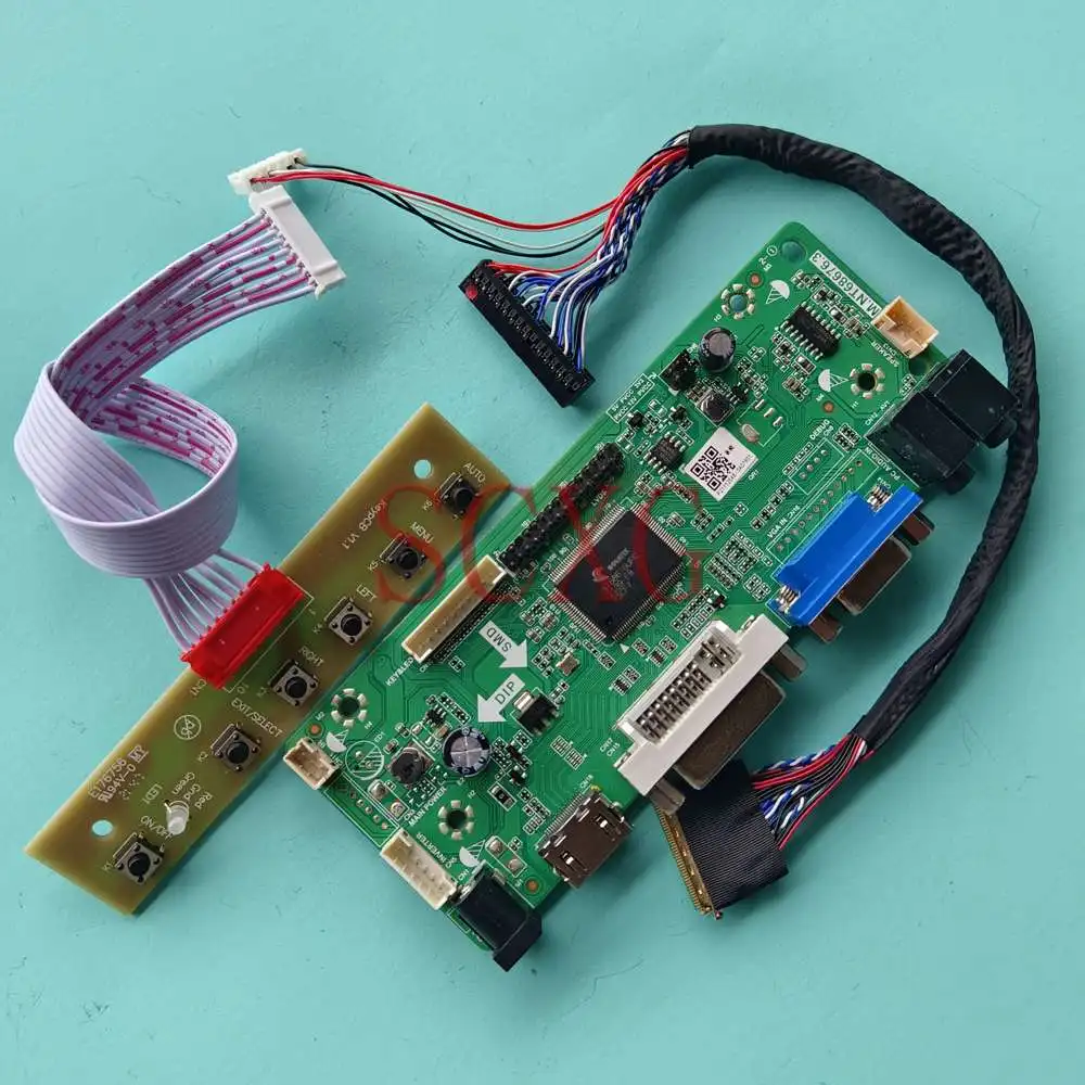 

DIY Kit Fit B121EW09 V3 HW0A 60Hz 1280*800 12.1" 40 Pins LVDS VGA DVI HDMI-Compatible Notebook LED LCD Display Controller Board