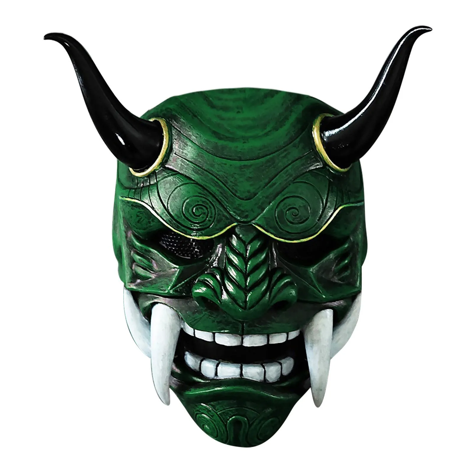 Японская Маска Дьявола Hannya Oni Noh Страшный Монстр Кабуки Самурай Анфас Латексная