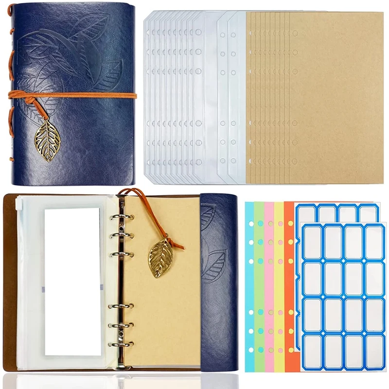 

Budget Binder With Zipper Envelopes, A6 Cash Envelopes System For Budgeting,With 12Pcs Cash Envelopes