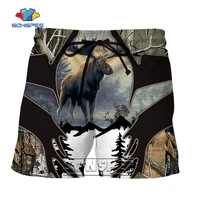 sonspee animal wild deer elk shorts men women summer breathable 3d print short pantscamo hunting fashion cartoon harajuku pants