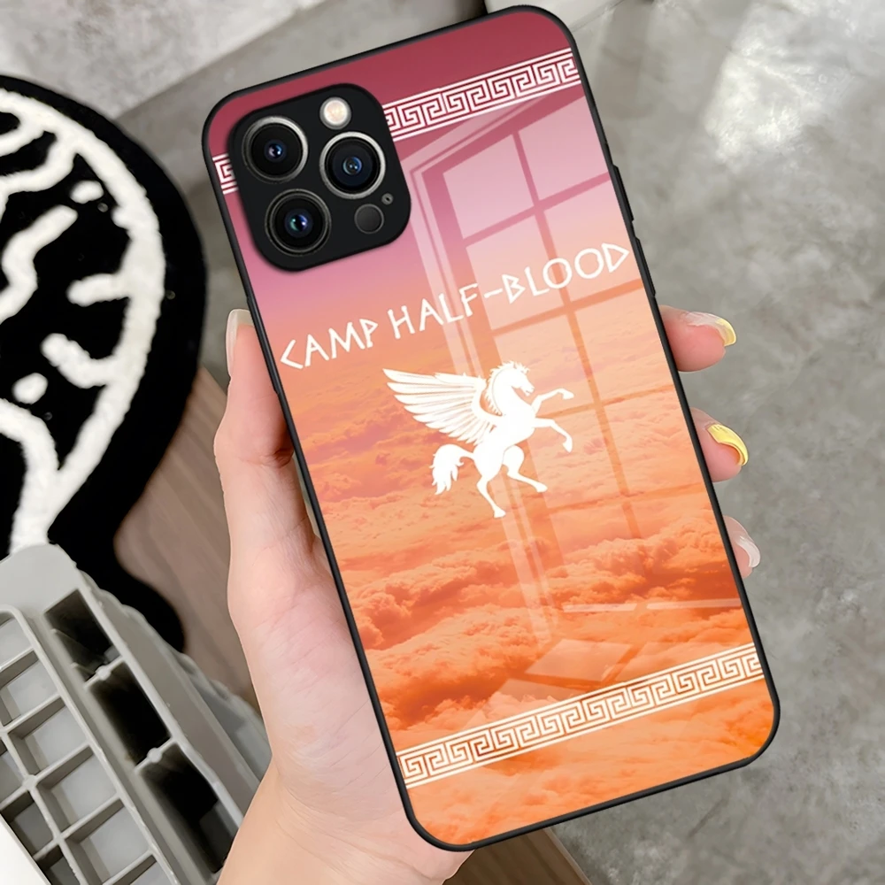 Чехол для телефона P-Percy Jackson с мультяшным рисунком IPhone 16 15 14 Pro 11 13 12 Mini XS XR Max 6 8 7 Plus SE