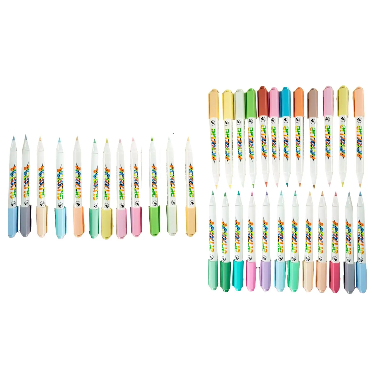 

Assorted Colors Acrylic Marker Pens Set Waterproof Fine Tip Paint Pen Crafts Quick Drying for Painting, Fabric, Glass