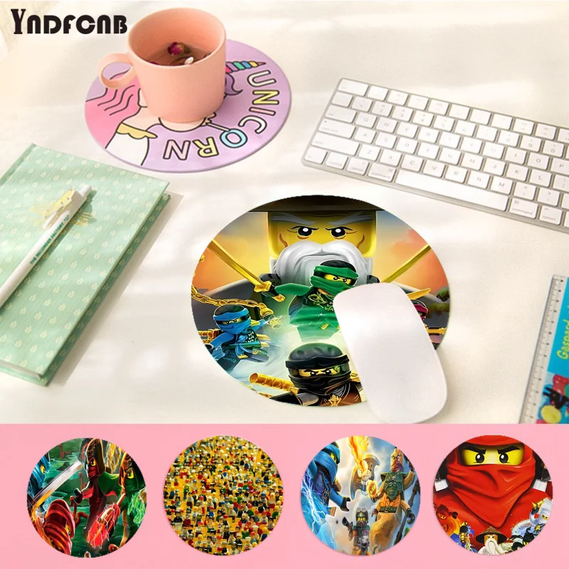 

Legos INS Tide Round Desktop Desk Mat Kawaii Gaming Accessories Students Writing Pad Mouse Pad For Teen Girls Bedroom