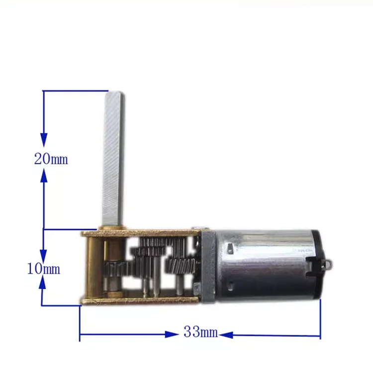 Редуктор двигателя N20 постоянный ток 3 в 6 12 В 4-381 об/мин