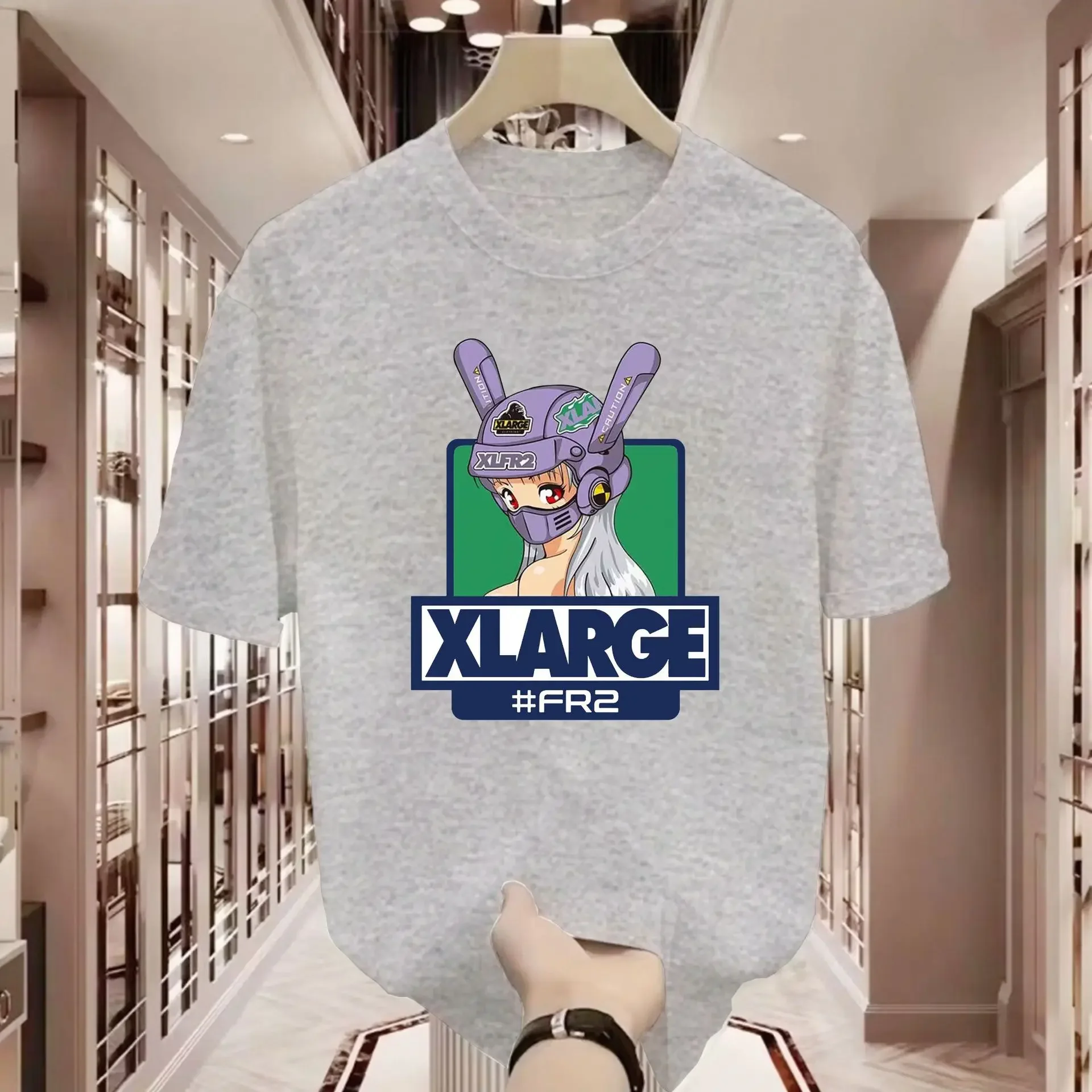 Xlarge Couple's Loose-fit Short Sleeve T-shirts Pure Cotton Summer Casual Trendy For Men Women Students