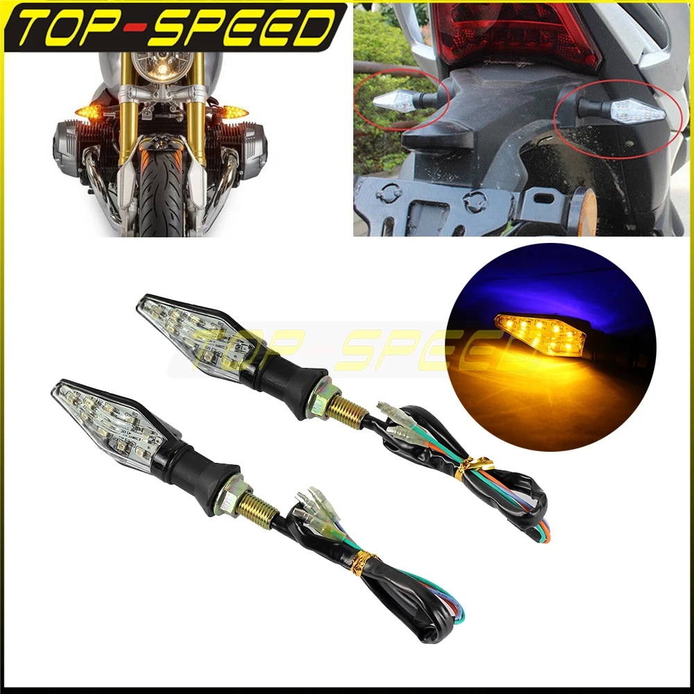 

Motorcycles Amber Blue 12V 8mm Universal LED Lamp Turn Signals Light For Honda Harley Yamaha Kawasaki Suzuki BMW Hyosung Aprilia