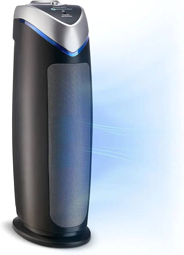 

German air purifier with HEPA 13 filter that removes 99.97% of contaminants and helps reduce bacteria