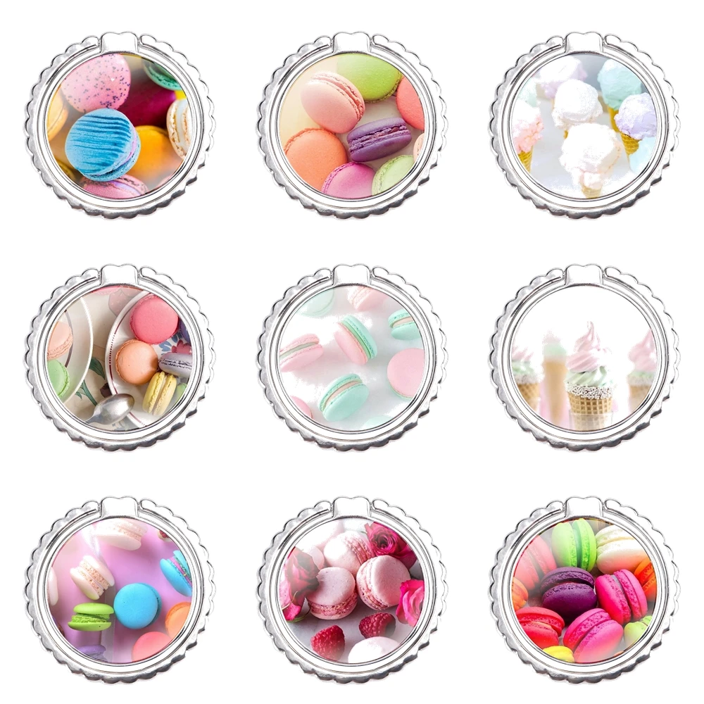 Модный мультяшный дизайн креативный Десерт Мороженое laduree Macarons кольцо-держатель