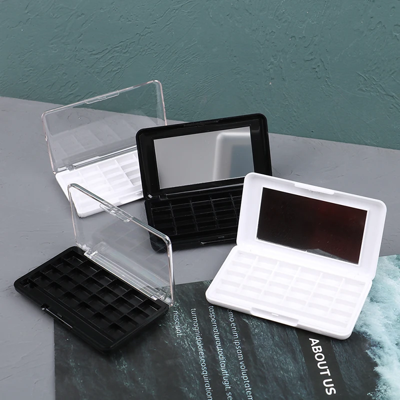 

24 ячейки DIY Пустая палитра теней для век поддон румяна помада держатель для помады