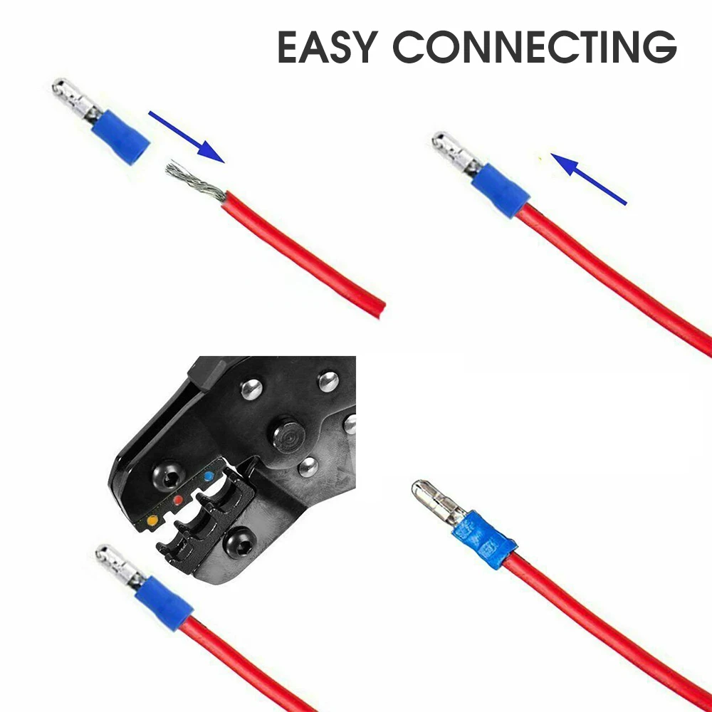 1200 шт./лот папа женский Ассорти Полный Изолированный вилка U-тип набор клемм