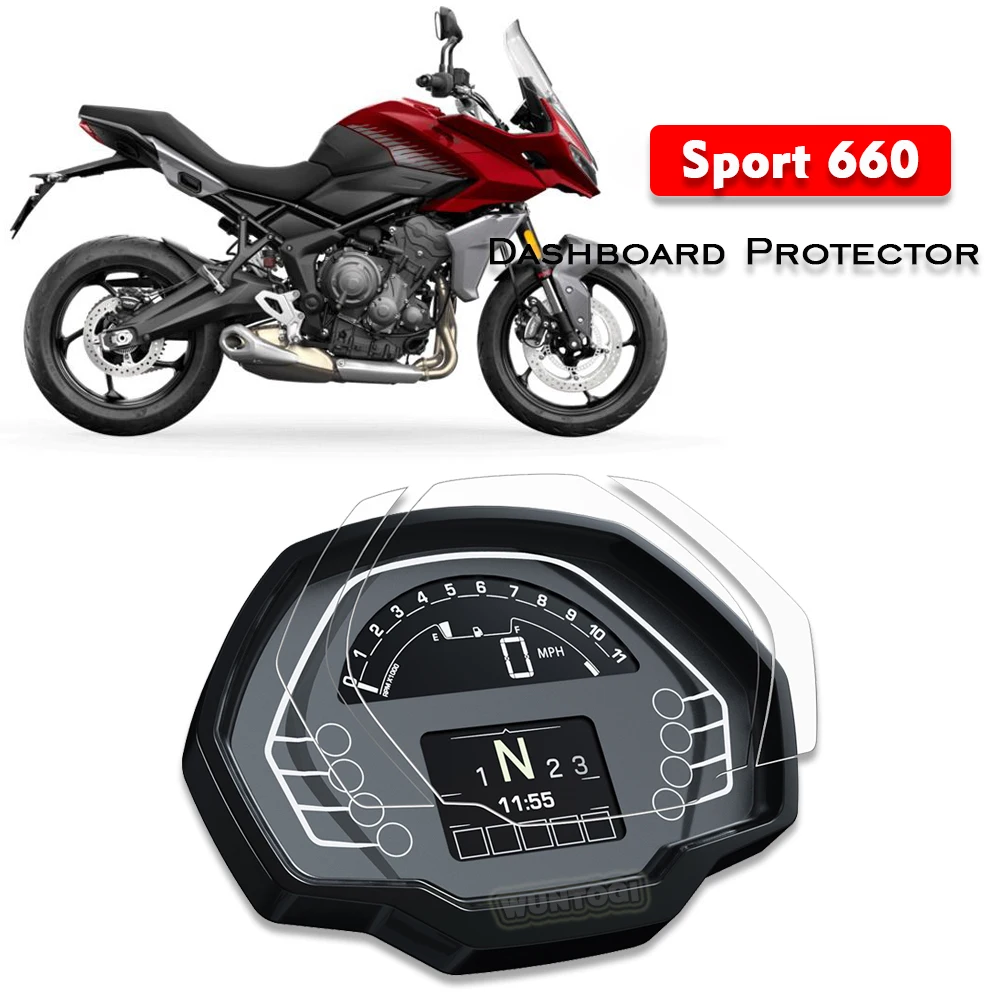 

Защитная пленка для экрана мотоцикла из ТПУ с защитой от царапин для Tiger 660 Tiger Sport 660 2022 Защитная пленка для экрана приборной панели