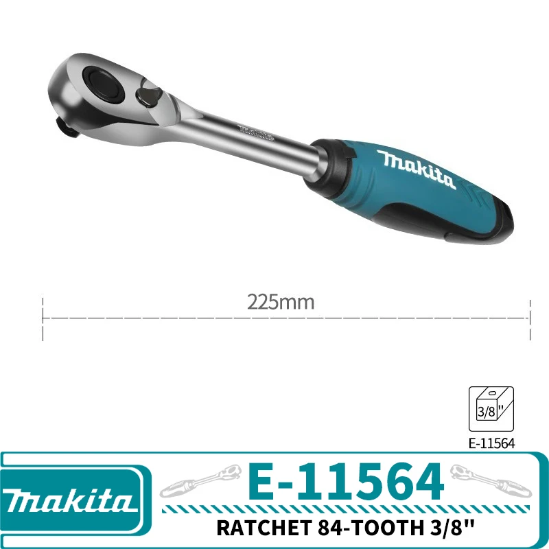 

Makita Трещотка 84-зубья 1/4", 3/8", 1/2"