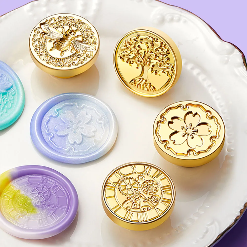 

Stamp Sealing Wax Head Various Patterns Hand Account Letter DIY Handmade Fresh Accessories Birthday Gift New 2022 Scrapbooking