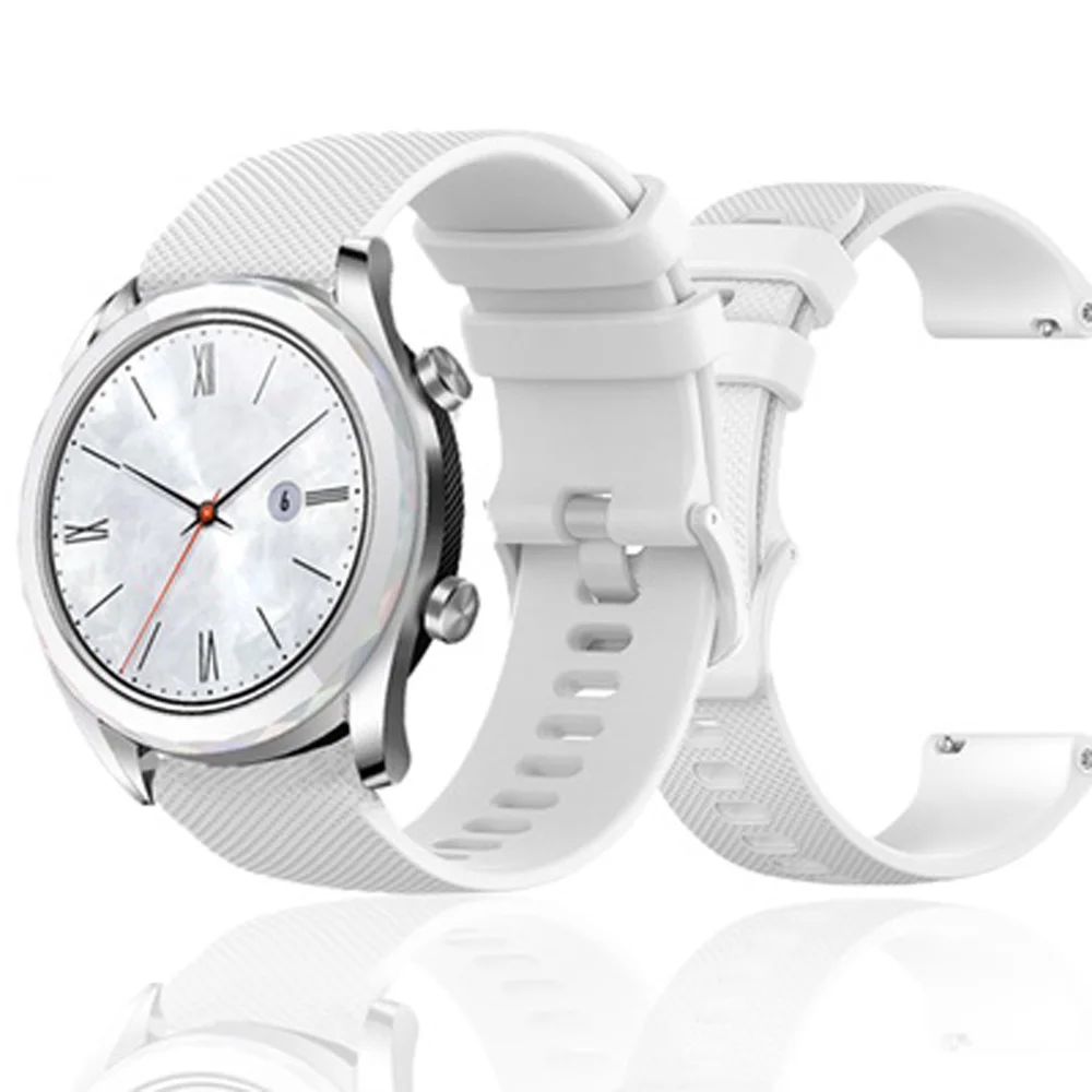 

Soft Silicone WatchBand Strap for Huawei GT GT2 GT3 Pro 42mm 46mm Honor Watch ES Smartwatch Bracelet Wristband Correa Watchstrap