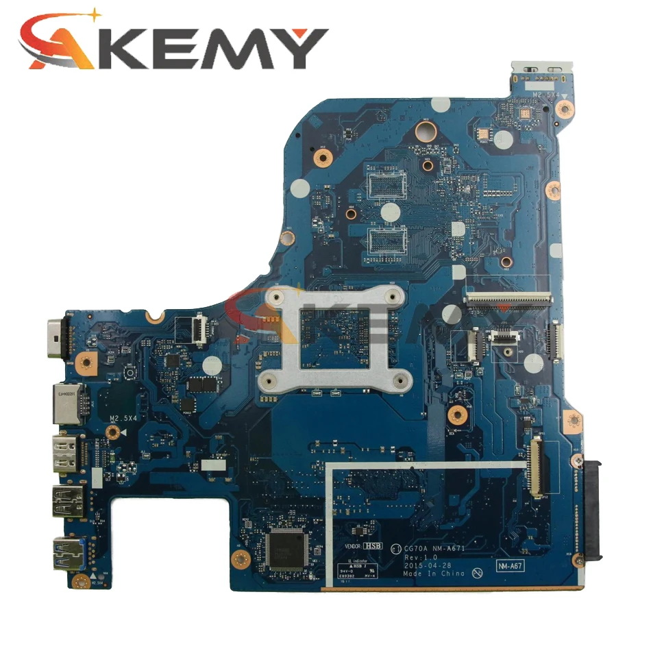 Оригинальная материнская плата для ноутбука Lenovo модель CG70A фреза 5B20K04305 DDR3 100%