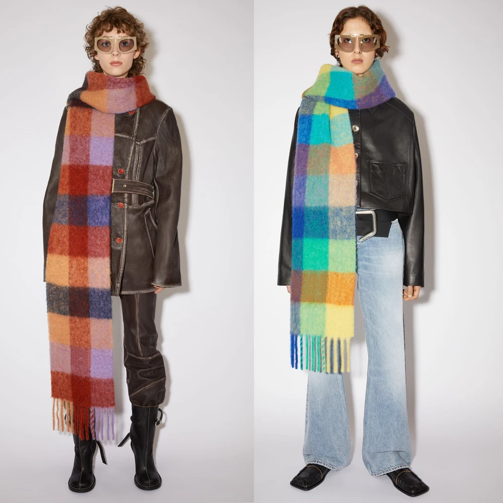 Новинка 2022 стильный модный дизайнерский роскошный зимний шарф для женщин