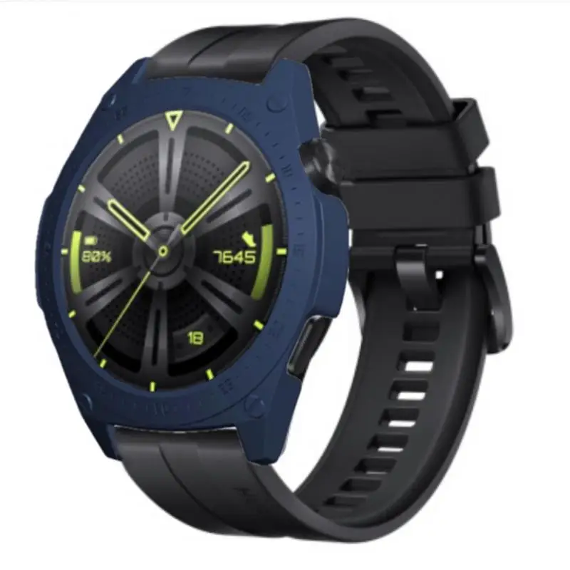 

46mm Watch Case With Digital Scale Pc Protective Case Single Dual Color For Huawei Watch Gt3 Case Drop-proof Protective Cover