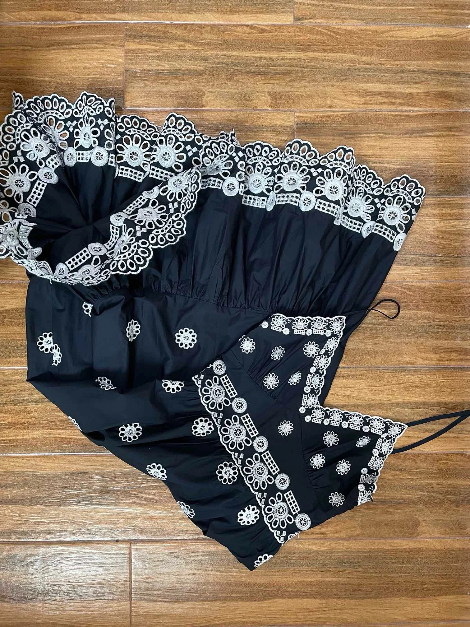 EVACANDIS женская новая высококачественная туника на тонких бретельках с вышивкой и